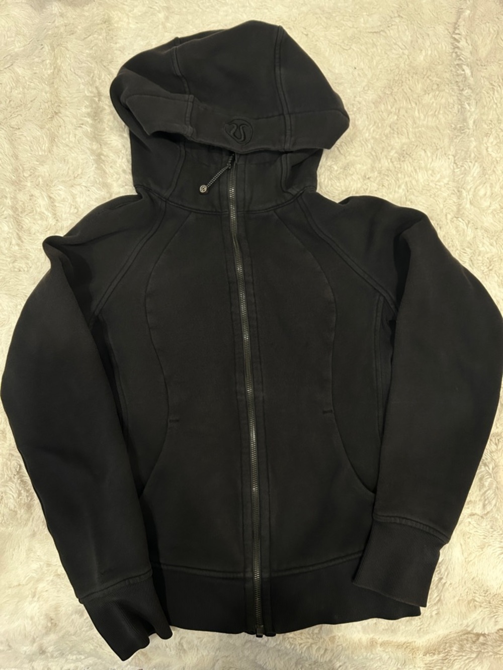 lululemon athletica Black Full‑Zip Hooded Sweatshirt